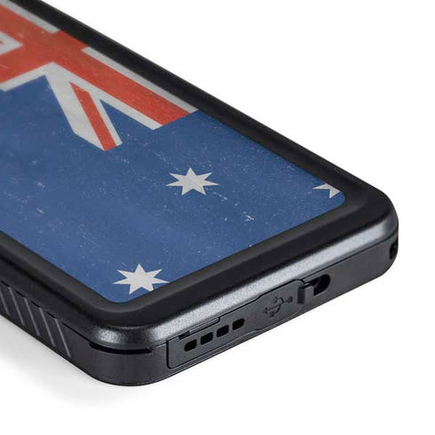Australia Flag Distressed Galaxy S24 Plus Waterproof Case